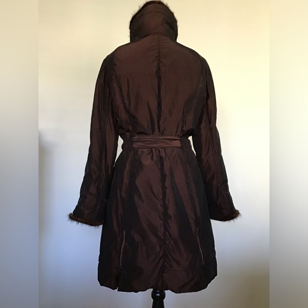 JUNGE COAT WITH MINK TRIM - Picture 3 of 16